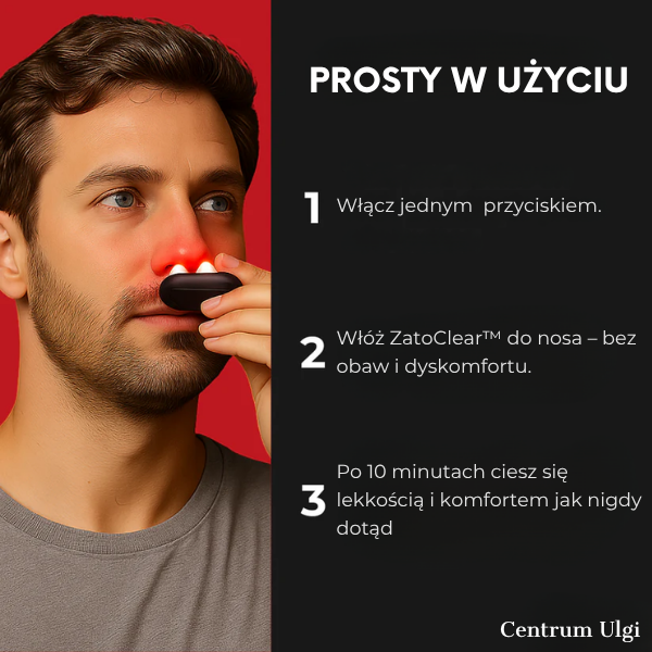 ZatoClear™ - Terapia zatok czerwonym światłem - Centrum Ulgi
