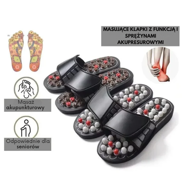 MediKrok™ – Klapki Zdrowotne z Masażem Akupresurowym