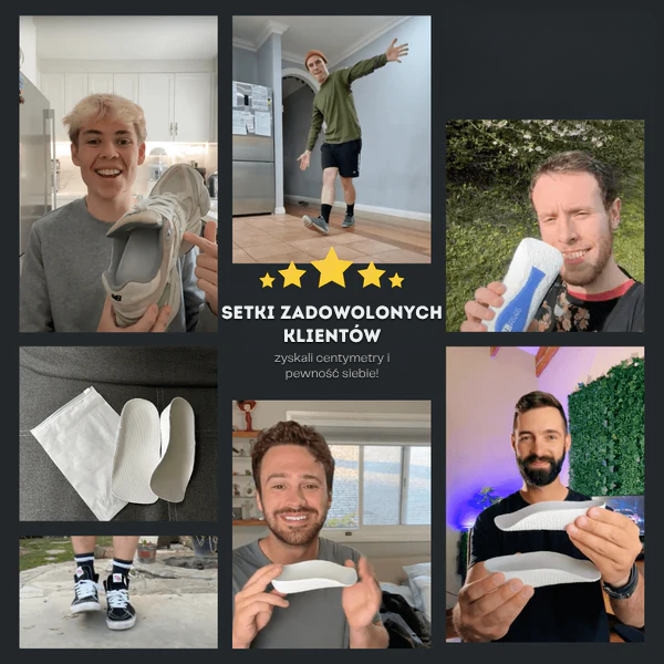 ComfyStep™ Ortopedyczne wkładki zwiększające wzrost - Centrum Ulgi