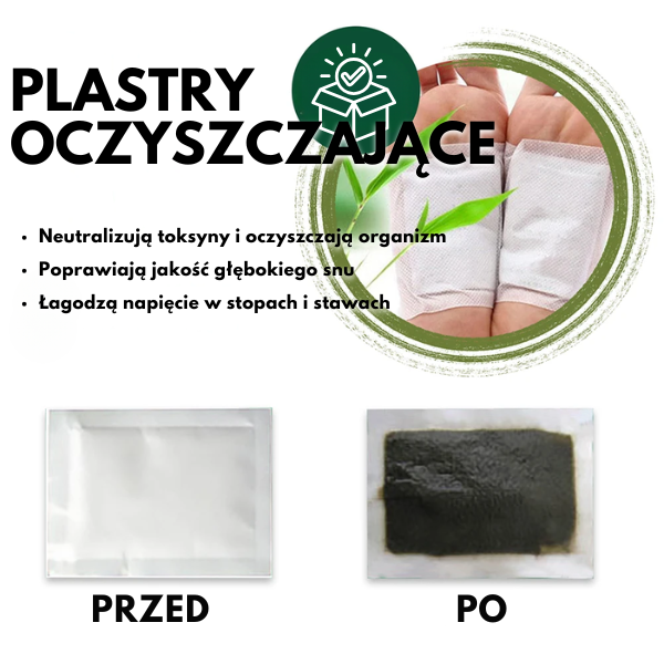 Plastry detoksykacyjne do stóp - Centrum Ulgi