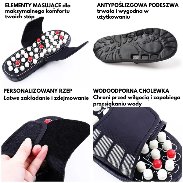 MediKrok™ – Klapki Zdrowotne z Masażem Akupresurowym