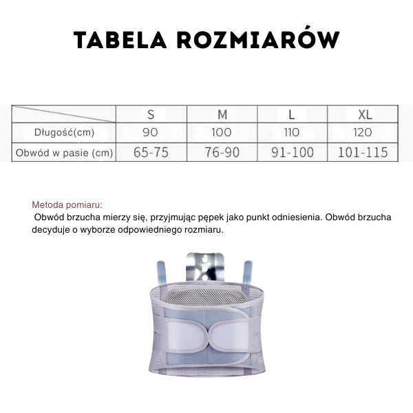 Ortopedyczny Pas lędźwiowy - Centrum Ulgi
