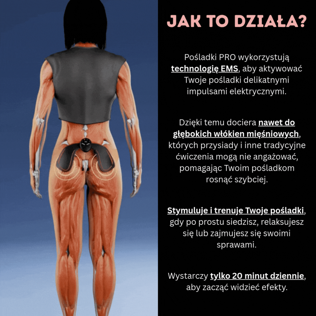Masażer do pośladków EMS - Centrum Ulgi