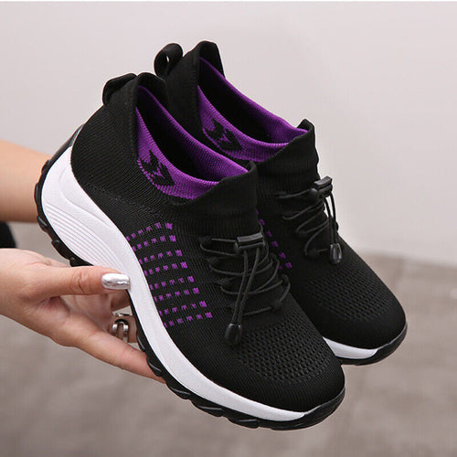 Wygodne Buty Damskie Stretch Comfort z Amortyzacją i Elastyczną Podeszwą – Idealne na Długi Czas Noszenia 0