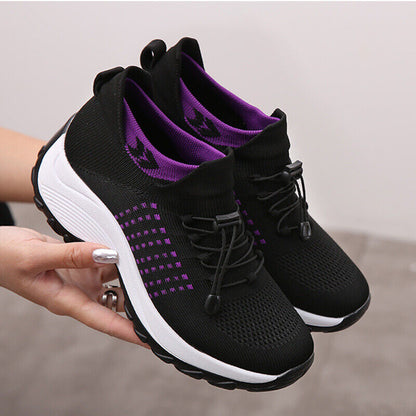 Wygodne Buty Damskie Stretch Comfort z Amortyzacją i Elastyczną Podeszwą – Idealne na Długi Czas Noszenia 0