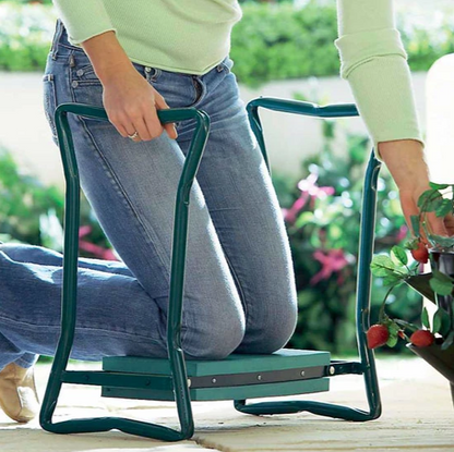 Wygodny Kneeler Ogrodowy z Rączkami – Zielony, Przenośny, Wytrzymały do Prac Ogrodowych i Kempingu 3