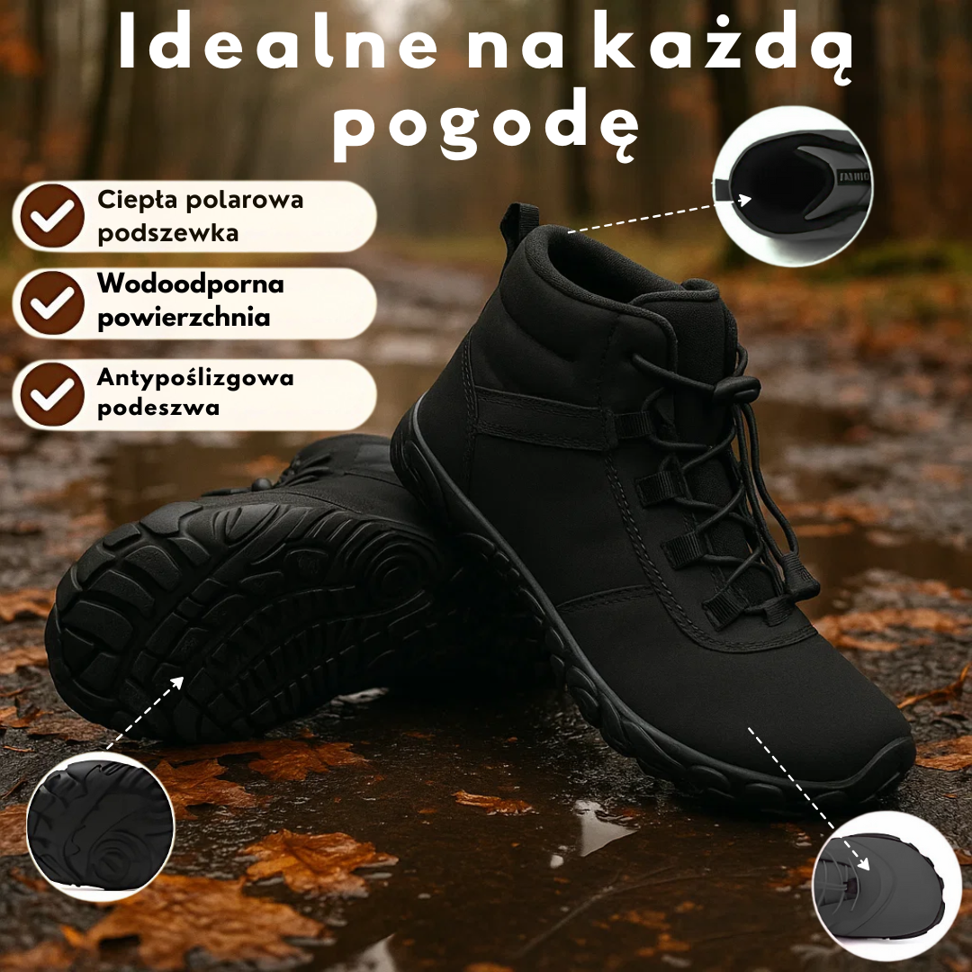 Wasserdichte und rutschfeste Barfuß-Winterstiefel